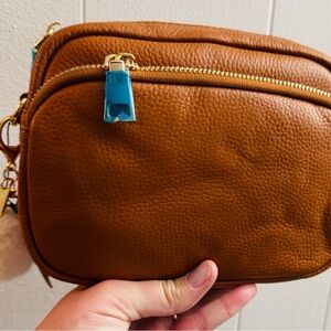 Brown Leather Crossbody Bag